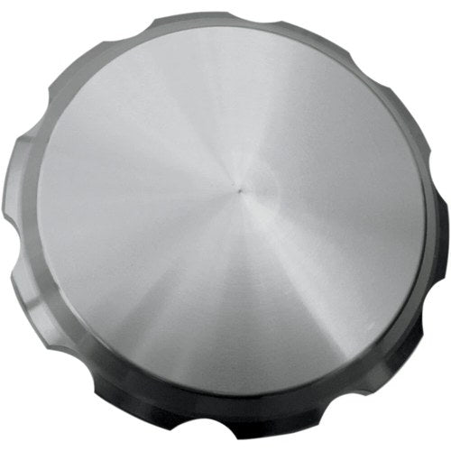 Joker Machine Gas Cap - Clear Anodized - Serrated - Clear | 10-442S