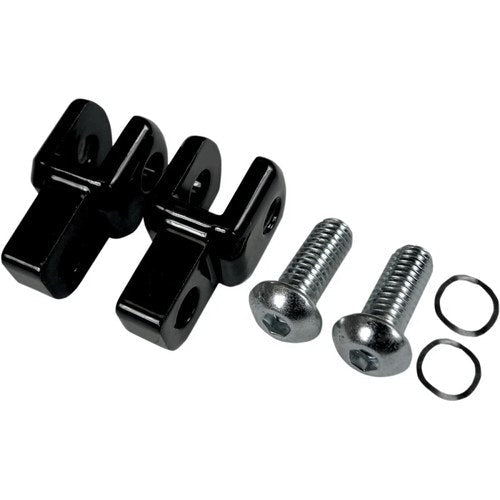 LA Choppers Footpeg Relocator - Black | LA-7202-00B