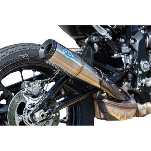 S&S Cycle Stainless Steel Grand National Muffler for Ftr 1200 | 550-0854