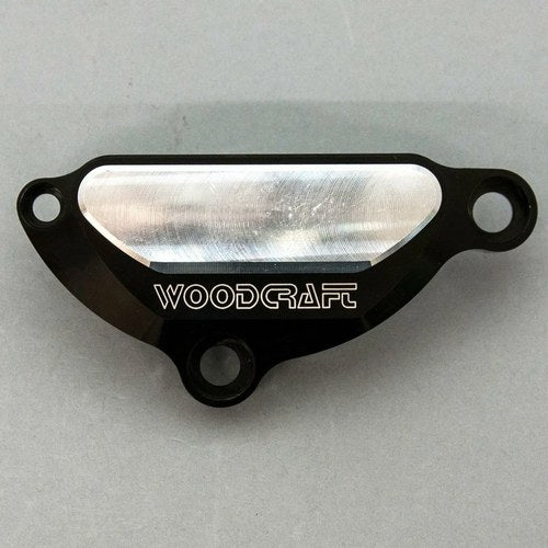 Yamaha R1 2004-2008 Woodcraft Lhs Engine Ignition Cover Protector - Silver Plate