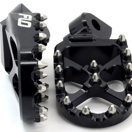 Flo Motorsports Pro Series Foot Pegs, Black | FPEG-801BLK