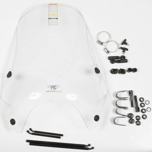 National Cycle Street Shield for 7/8-1in. Handlebars, 17in. - Clear | N25000