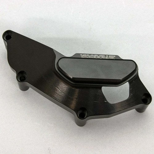 Yamaha 2022-2025 R7 Woodcraft Lhs Engine Stator Cover Protector - Black Plate