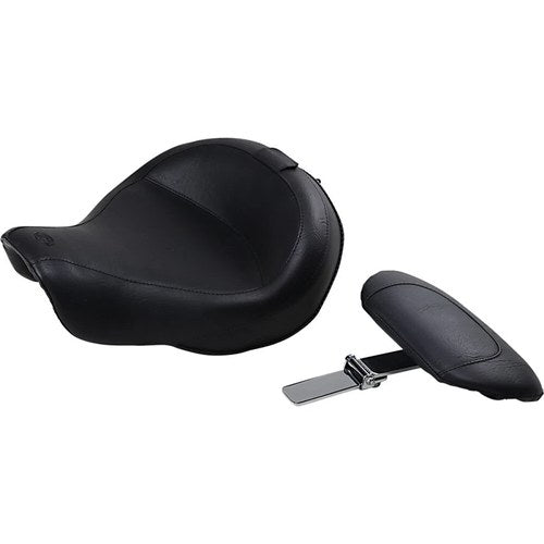 Mustang Wide Vintage Solo Seat - Driver's Backrest - Fxd '06-'17 (Black) 79358