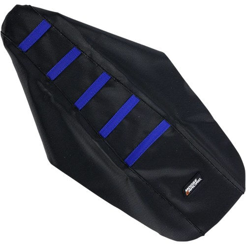 Moose Racing Ribbed Seat Cover - Yamaha (Black / Blue) YZ8502-332RT