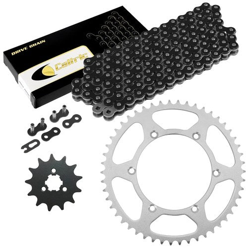 Drive Chain and Sprockets Kit fits Kawasaki KX125 KX 125 1996-1997 Black
