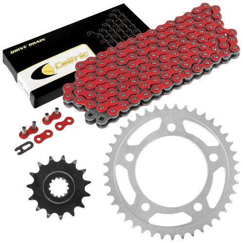 Red Drive Chain & Sprockets Kit fits Honda CBF500 / CBF500 ABS 2004 2005-2008