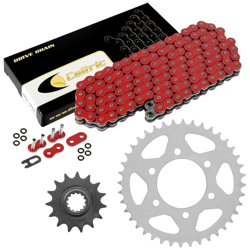 Red O-Ring Drive Chain & Sprockets Kit for Kawasaki ZX600 ZZR600 2005-2008
