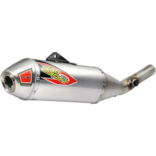 Pro Circuit T-6 Slip-On Exhaust System (Natural) 0121725A