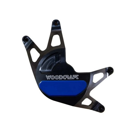 Yamaha 2021-2025 MT-09 Woodcraft Clutch Cover Engine Protector - Blue Plate