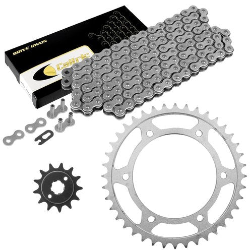 Drive Chain & Sprockets Kit for Honda XR250L 1991 1992 1993 1994 1995 1996
