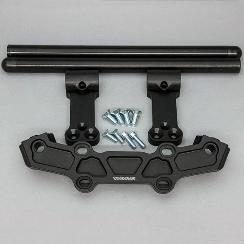 Yamaha 2018-2024 MT-10 Woodcraft Clipon Bar Handlebar Adapter Plate - 3" Mount