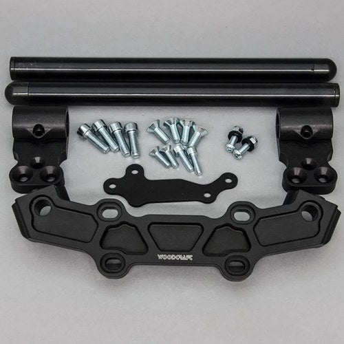 Yamaha 2016-2021 XSR900 Woodcraft Clipon Handlebar Adapter Plate - 1" Mount