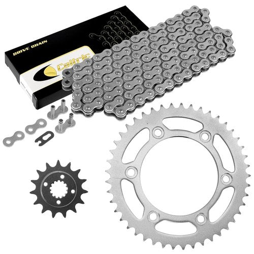 Caltric Drive Chain and Sprockets Kit for Honda XR650L 1993-2009 2012-2023