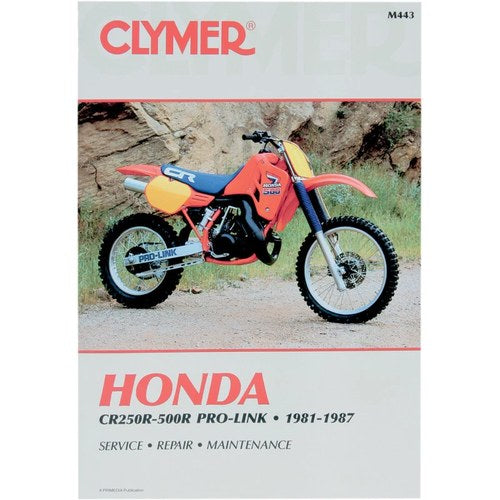 Clymer Physical Book, Honda CR250R 81-87, CR450R 81, CR480R 82-83, CR500R 84-87
