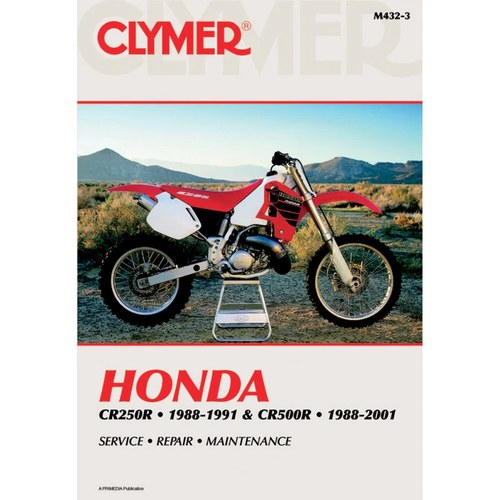 Clymer Physical Book for Honda CR250R 1988-1991, CR500R 1988-2001 | M432-3