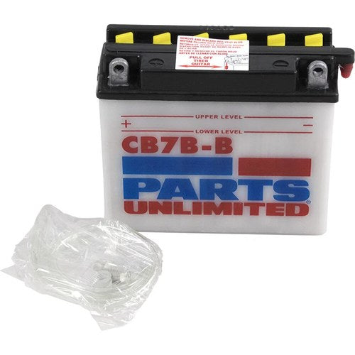 Parts Unlimited 12V Heavy-Duty Battery YB7B-B (RCB7B-B)