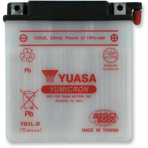 Yuasa Yumicron High Performance Conventional Battery (YB5L-B) YUAM225LB