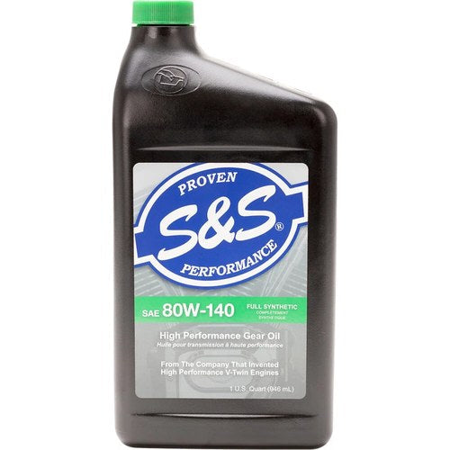 S&S Cycle High Performance Full-Synthetic Gear Oil | 80W-140 | 1 Quart | 153756