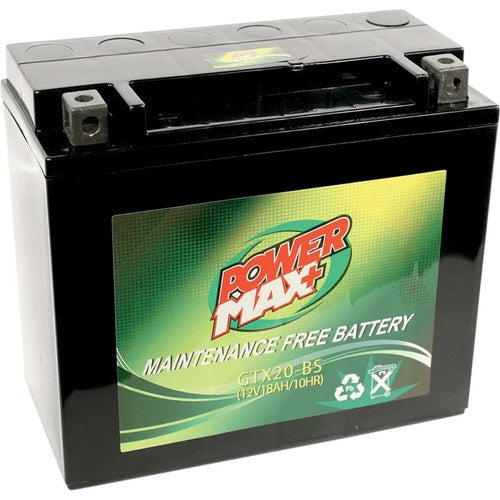 Power Max 12V Maintenance-Free Battery (Cross Ref YTX20-BS) GTX20-BS