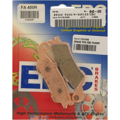 Ebc R Series Long Life Sintered Brake Pads / One Pair (FA450R)