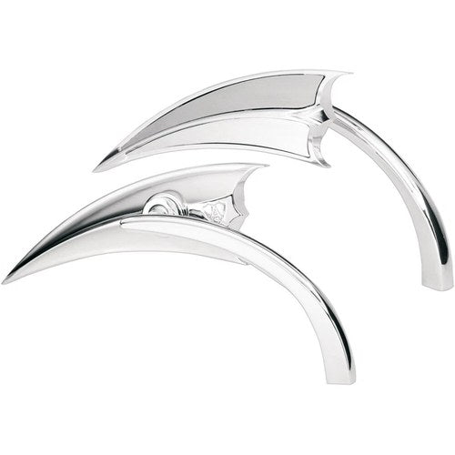 Arlen Ness - 13-060 - Micro Die-Cast Scoop Triangle Mirror, Left - Chrome