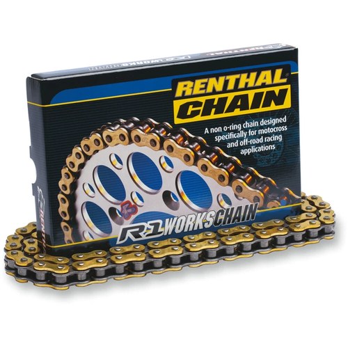 Renthal 520 R1 MX Works Series Non-Sealed Chain (Gold) 120 Links
