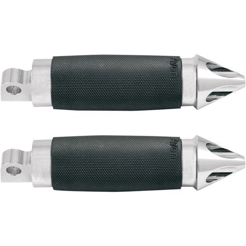 Avon Custom Contour Folding Foot Pegs for H-D Motorcycles (SPIKE Chrome)