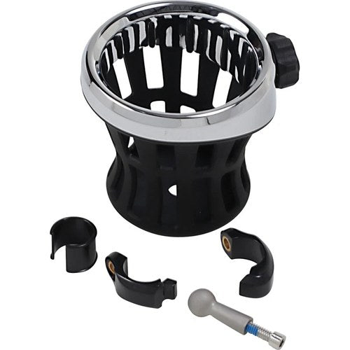 Ciro Drink Holder with Handlebar Mount for 1" or 7/8" Bars (Black) 50413