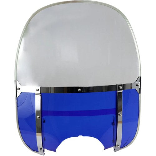 Drag Specialties Windshield Kit (Blue / Clear) 163050-BX-LB2