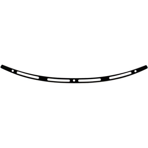 Memphis Shades Windshield Trim - Slots - Flh '14+ (Black / Chrome) MEB0974