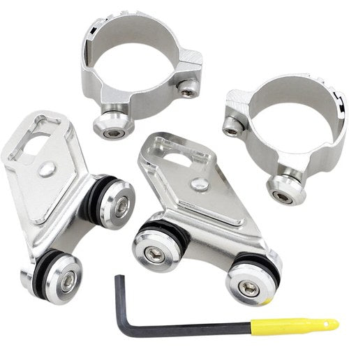 Memphis Shades Lowers Windshield Hardware Kit (Chrome) MEM9888