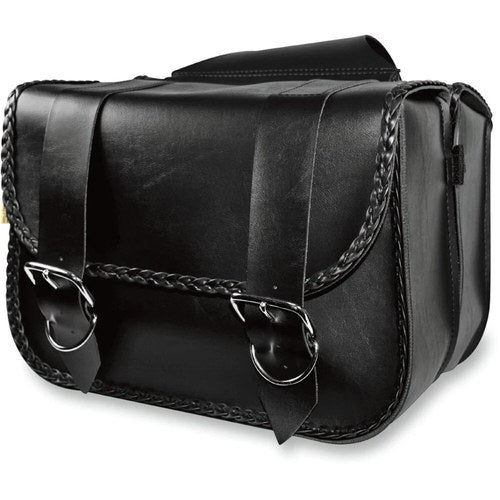 Willie & Max Luggage Touring Braided Saddlebags (Black) Pair | 58330-20