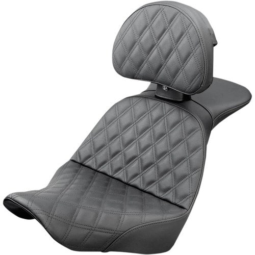 Saddlemen Explorer Seat - Lattice Stitched - Backrest (Black) 818-29-030LS