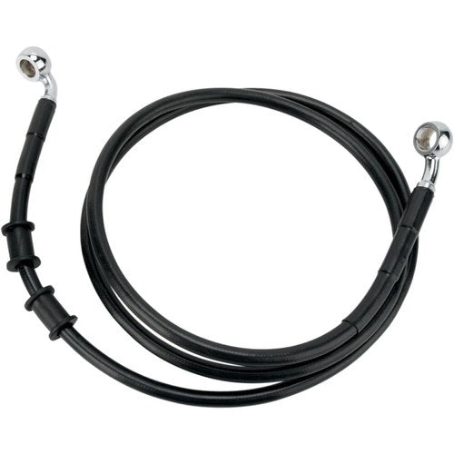 Drag Specialties +8" Brake Line - Front - Black Vinyl - FXDB08-17 | 660324-8BLK
