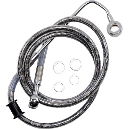 Drag Specialties Brake Line - 15-17 Softail - Stainless Steel +8" | 618299-8
