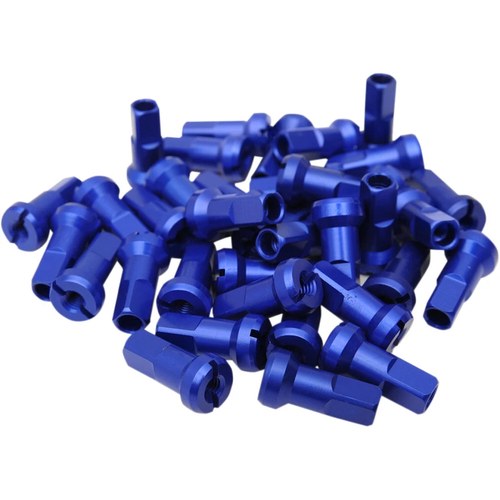 Moose Racing MX1 Spoke Nipple Set - Blue - 9 Gauge | 24-920