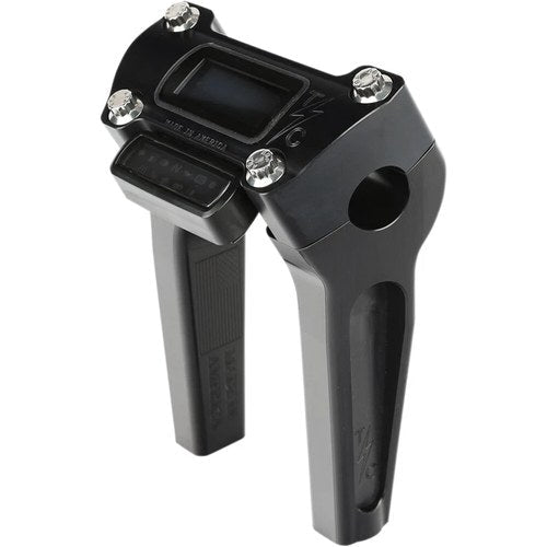 Thrashin Supply Co Black 6" Straight Handlebar Riser w/Gauge Cut Out TSC-6025-1