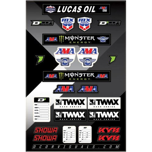 D'Cor Visuals Decal Sheet - Logos | 40-90-116