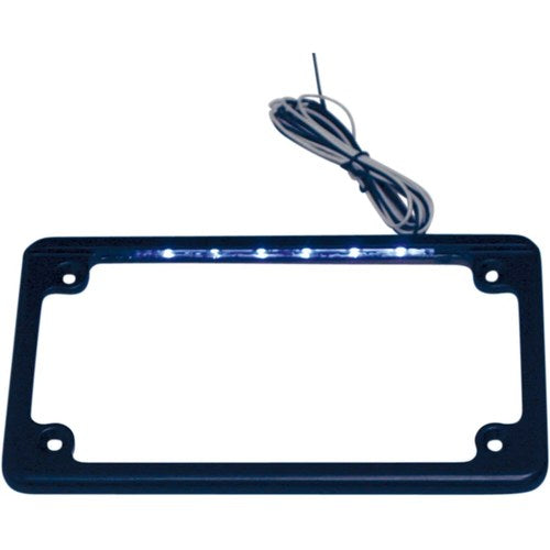 Custom Dynamics LED License Plate Frame - Black | LPF-HRZ-B-LP