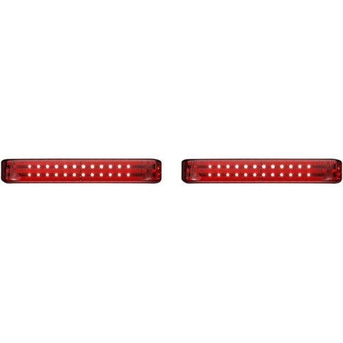 Custom Dynamics Saddlebag Lights - SS6 - Black/Red | PB-SB-SS6-BR