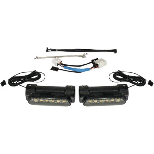 Custom Dynamics Engine Guard Light - '97-'13 Flh - Black | CD-CB-AW-HD-B