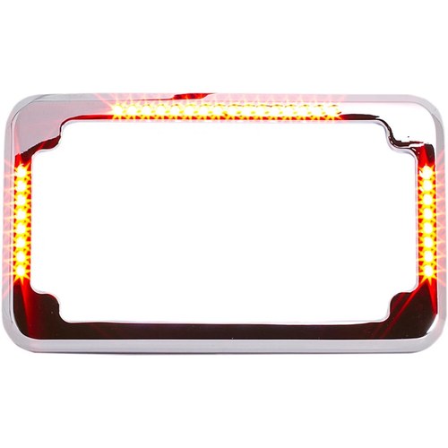 Cycle Visions License Plate Frame - Flat - Chrome | CV-4620