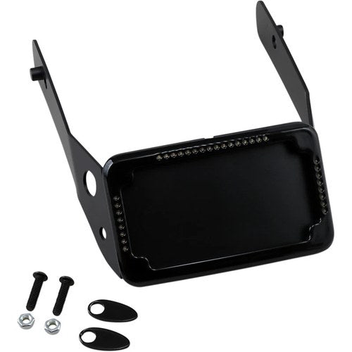 Cycle Visions LP Plate Frame & Mount with Signals - Fxdwg - Black | CV4651B