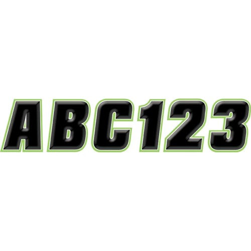 Hardline Sticker Kit - 2" - Black/Kiwi | BLKKI500
