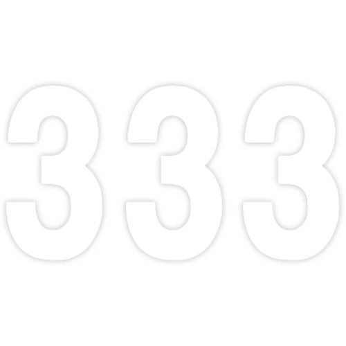 Factory Effex Mini Pro Number 3 - White - 5" | 03-0203