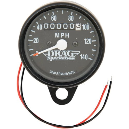 Drag Specialties 2.4" Mph Mini LED Mechanical Speedometer/Indicators 21-6809BDS1