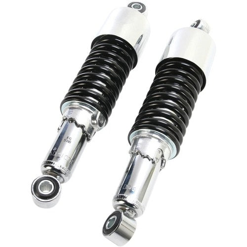 Emgo Custom Shorty Shocks w/Shroud - Chrome - Eye Lowering | 17-05700