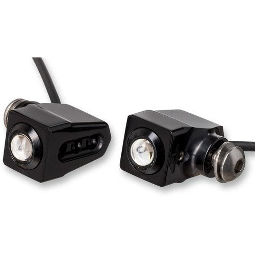 Joker Machine Side-mount LED Turn Signals - Black/Red | 05-206-RB