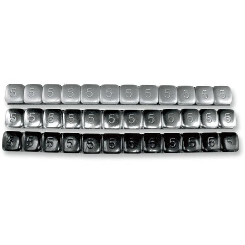 K&L Supply Wheel Weights - Steel - Stick-On - 5 Gram - Chrome | 32-3499